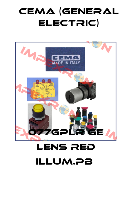 077GPLR GE LENS RED ILLUM.PB  Cema (General Electric)