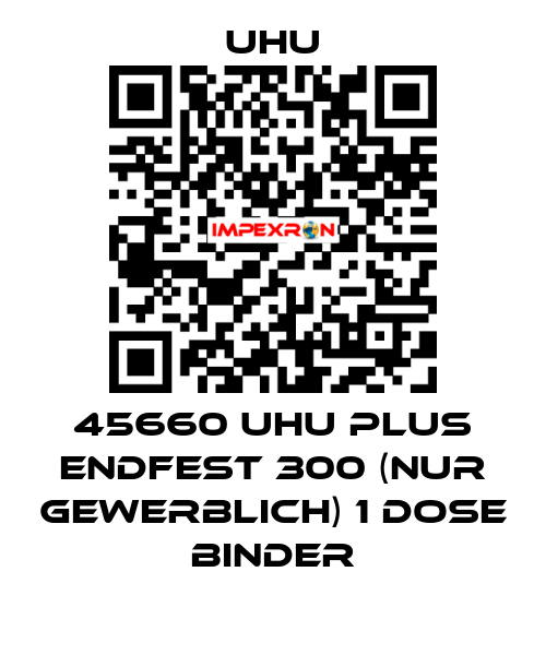 45660 UHU plus endfest 300 (NUR GEWERBLICH) 1 Dose Binder UHU