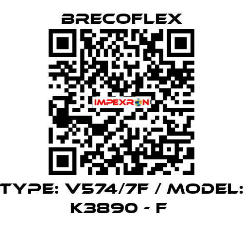 Type: V574/7F / Model: K3890 - F  Brecoflex