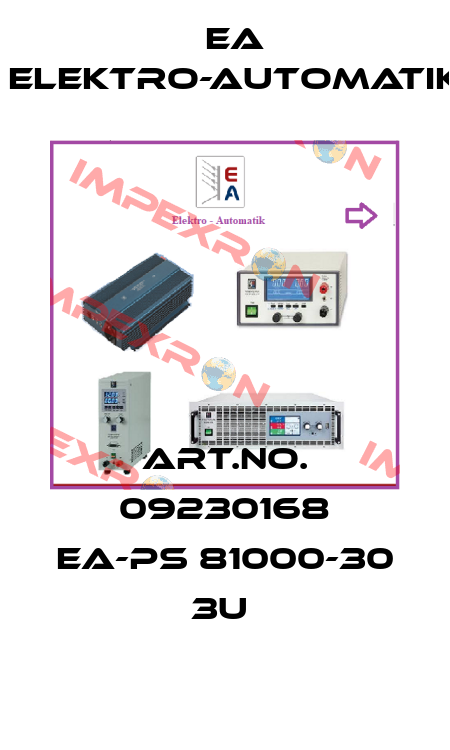 ART.NO. 09230168 EA-PS 81000-30 3U  EA Elektro-Automatik