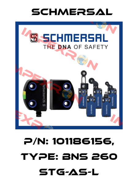 p/n: 101186156, Type: BNS 260 STG-AS-L Schmersal