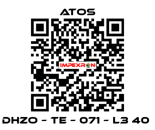 DHZO – TE – 071 – L3 40  Atos