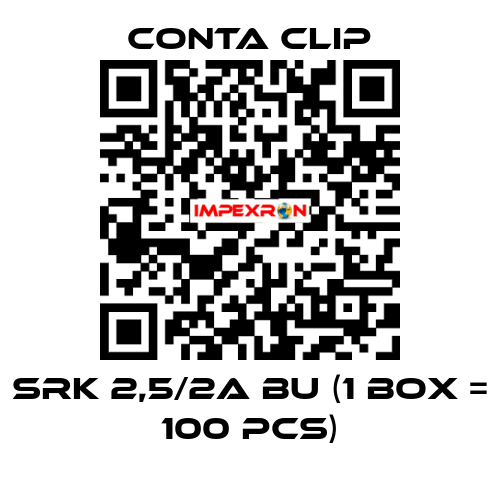 SRK 2,5/2A BU (1 box = 100 pcs) Conta Clip