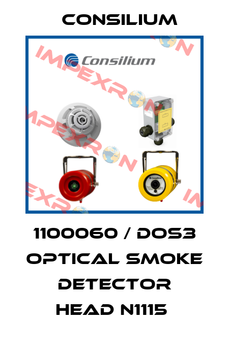 1100060 / DOS3 OPTICAL SMOKE DETECTOR HEAD N1115  Consilium