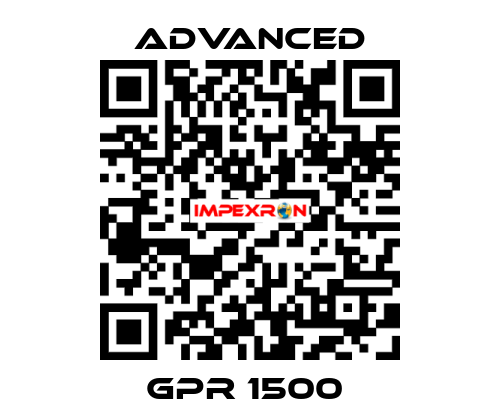 GPR 1500  Advanced