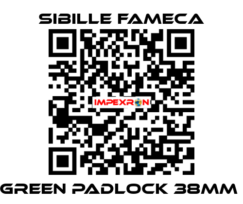 GREEN PADLOCK 38MM  Sibille Fameca