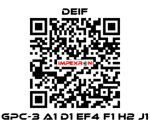 GPC-3 A1 D1 EF4 F1 H2 J1 Deif