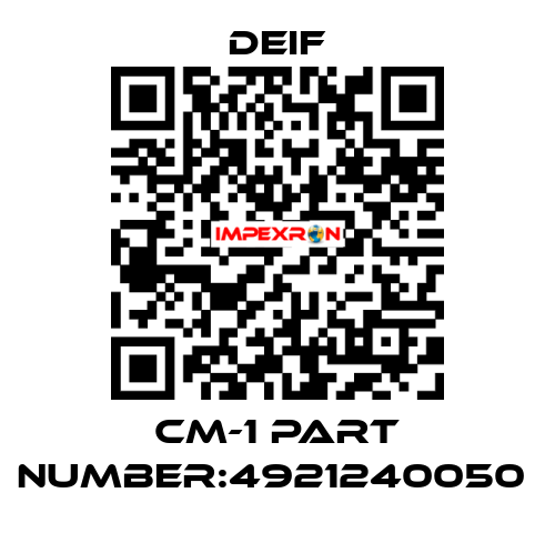 CM-1 part number:4921240050  Deif