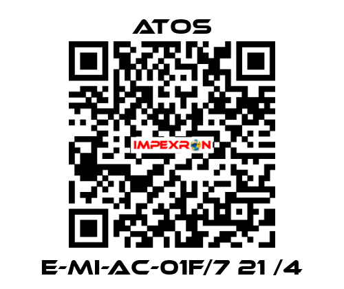 E-MI-AC-01F/7 21 /4 Atos
