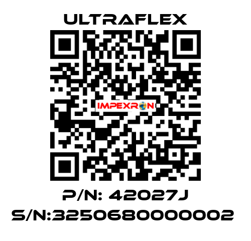 P/N: 42027J S/N:3250680000002  Ultraflex