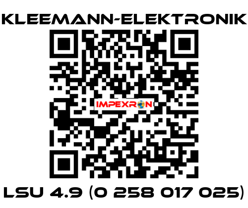 LSU 4.9 (0 258 017 025) Kleemann-Elektronik