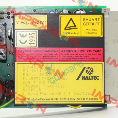 TSR435S-5/15A Witchtec (formerly HALTEC Industrie-Elektronik)