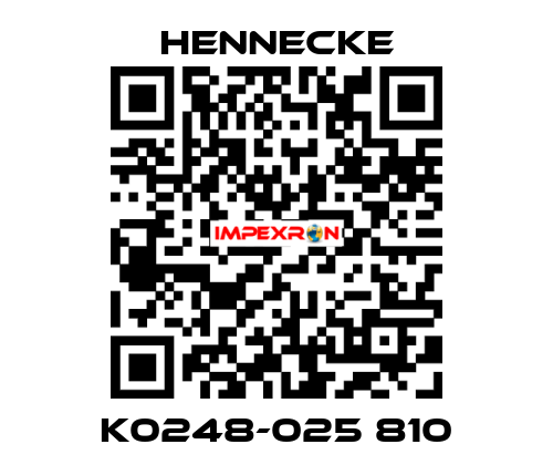 K0248-025 810 Hennecke