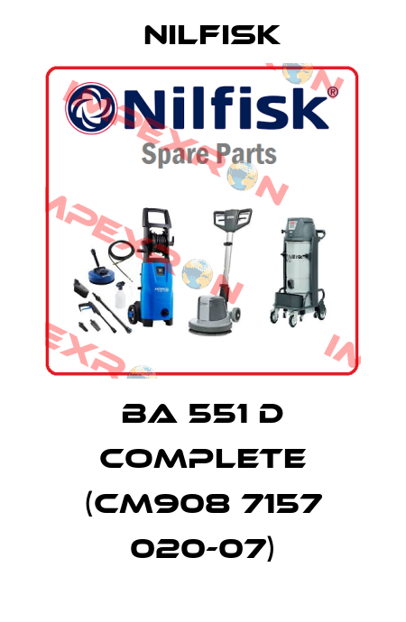 BA 551 D complete (CM908 7157 020-07) Nilfisk