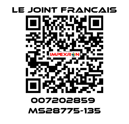 007202859  MS28775-135 LE JOINT FRANCAIS