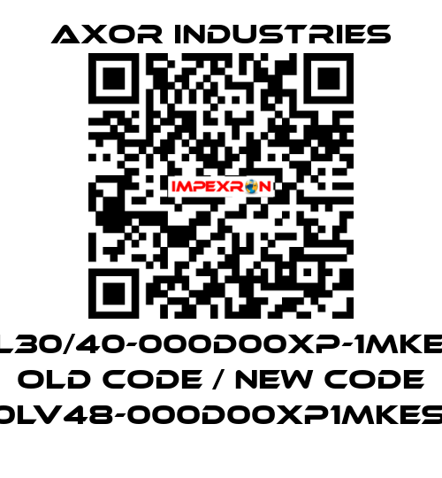 MKM120L30/40-000D00XP-1MKES1BR1XX old code / new code MKM120LV48-000D00XP1MKES1BR1XX Axor Industries