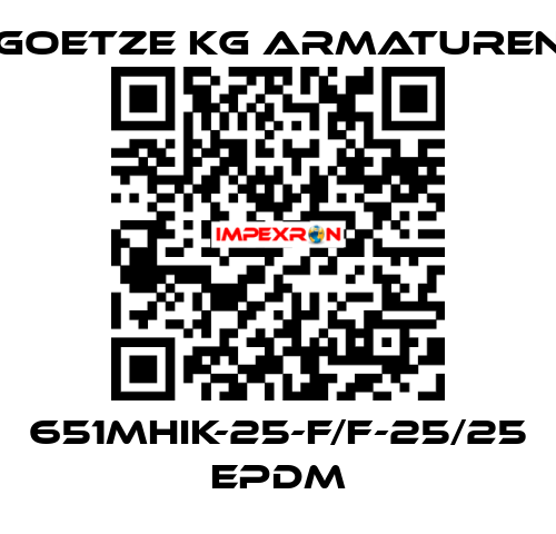 651mHIK-25-f/f-25/25 EPDM Goetze KG Armaturen