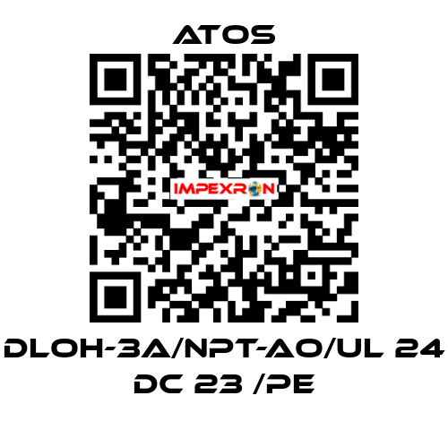 DLOH-3A/NPT-AO/UL 24 DC 23 /PE Atos