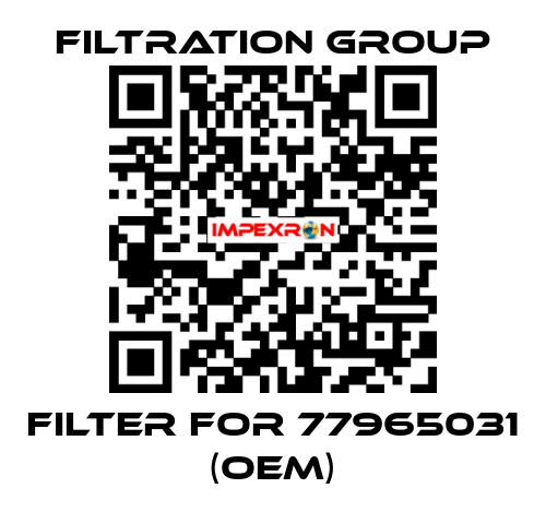 Filter for 77965031 (OEM) Filtration Group