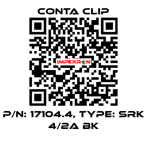 P/N: 17104.4, Type: SRK 4/2A BK Conta Clip