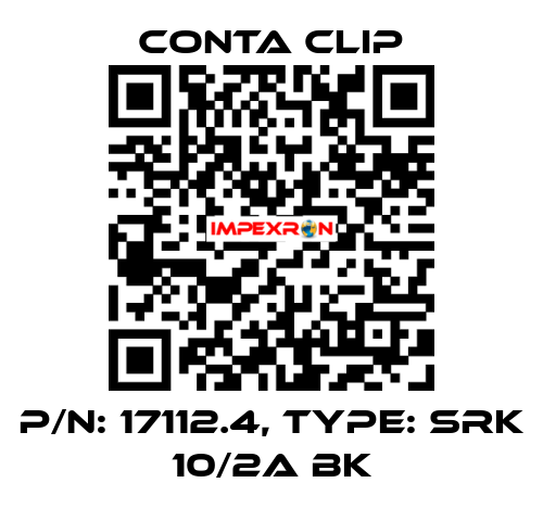 P/N: 17112.4, Type: SRK 10/2A BK Conta Clip