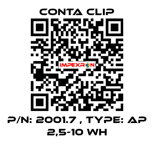 P/N: 2001.7 , Type: AP 2,5-10 WH Conta Clip