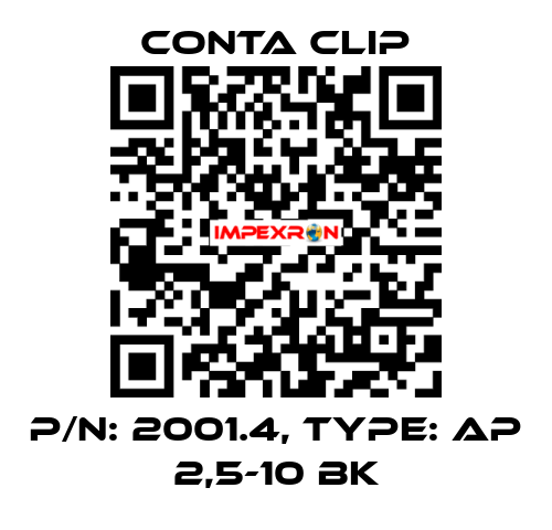 P/N: 2001.4, Type: AP 2,5-10 BK Conta Clip