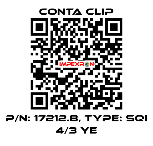 P/N: 17212.8, Type: SQI 4/3 YE Conta Clip