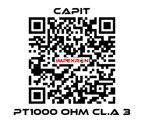 PT1000 OHM CL.A 3 Capit