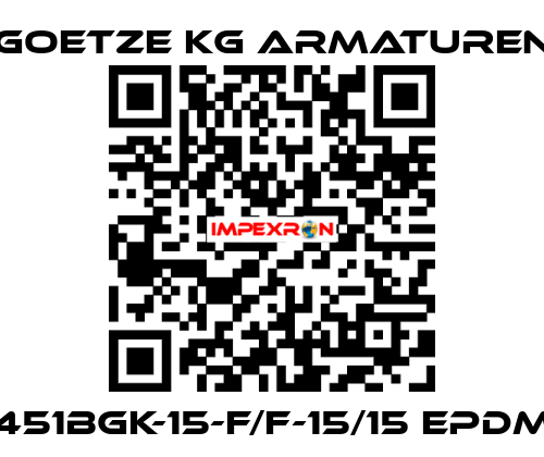 451bGK-15-f/f-15/15 EPDM Goetze KG Armaturen