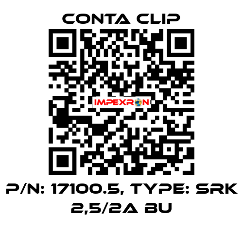 P/N: 17100.5, Type: SRK 2,5/2A BU Conta Clip