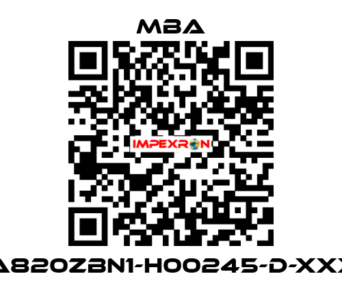 MBA820ZBN1-H00245-D-XXXXX MBA