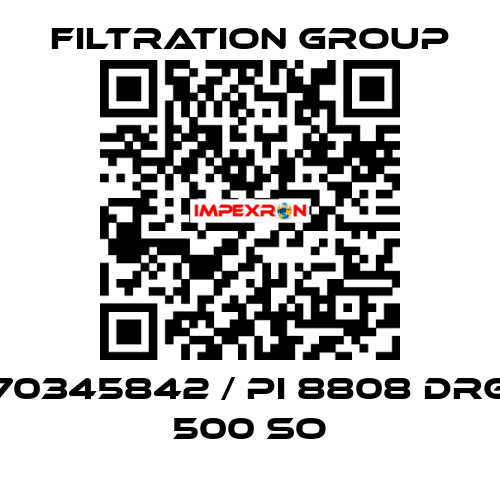 70345842 / PI 8808 DRG 500 SO Filtration Group