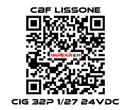 CIG 32P 1/27 24VDC CBF LISSONE