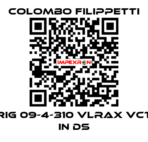 RIG 09-4-310 VLRAX VCT IN DS Colombo Filippetti