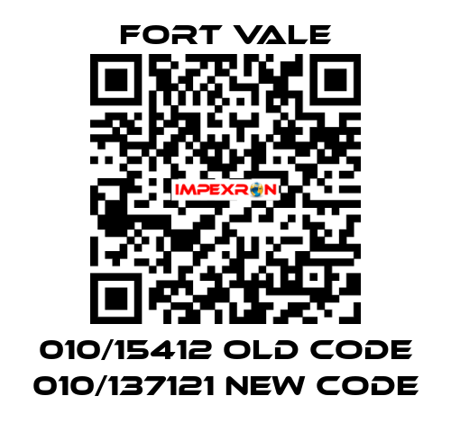 010/15412 old code 010/137121 new code Fort Vale