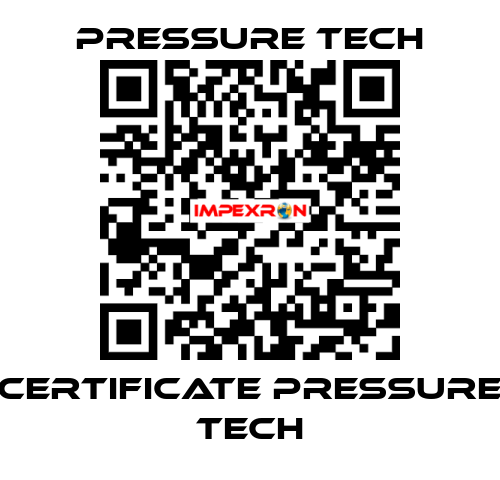 Certificate Pressure Tech Pressure Tech