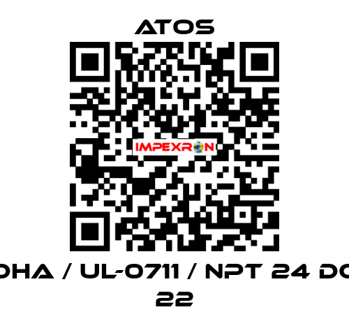 DHA / Ul-0711 / NPT 24 DC 22 Atos