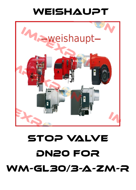 Stop valve DN20 for WM-GL30/3-A-ZM-R Weishaupt