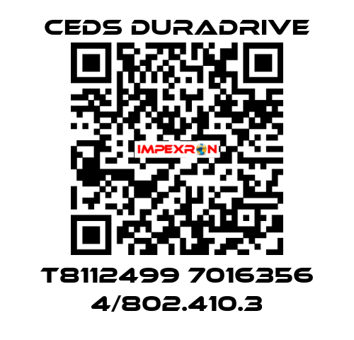 T8112499 7016356 4/802.410.3 Ceds Duradrive