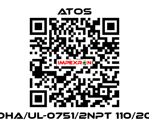 DHA/UL-0751/2NPT 110/20 Atos