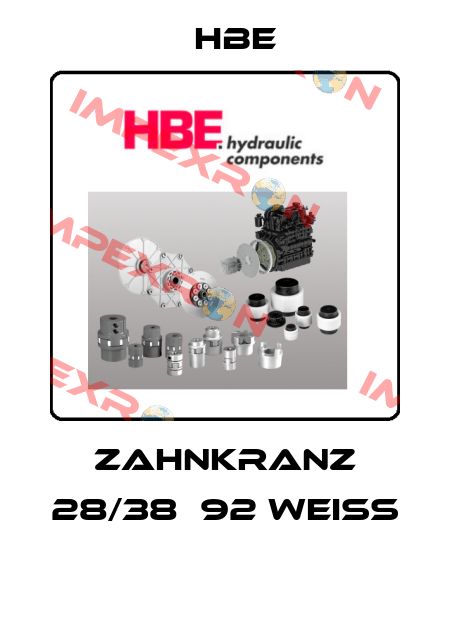 Zahnkranz 28/38  92 Weiss  HBE