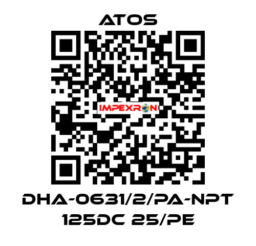 DHA-0631/2/PA-NPT 125DC 25/PE Atos
