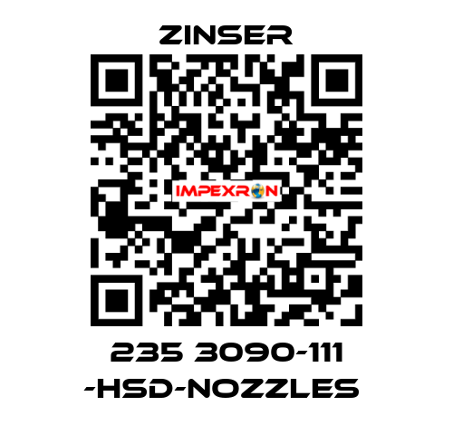 235 3090-111 -HSD-nozzles  Zinser