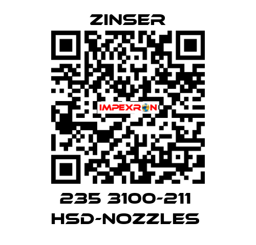 235 3100-211  HSD-nozzles  Zinser