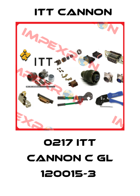 0217 ITT CANNON C GL 120015-3  Itt Cannon