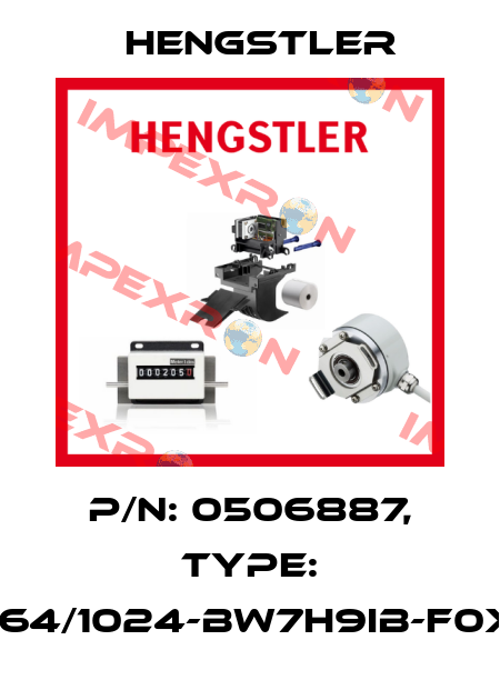 p/n: 0506887, Type: RI64/1024-BW7H9IB-F0X11 Hengstler