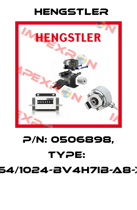 P/N: 0506898, Type:  RI64/1024-BV4H7IB-A8-X0  Hengstler