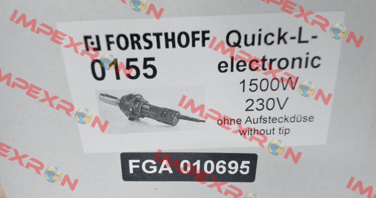 0155 / Quick-L-Electronic 230 V Forsthoff