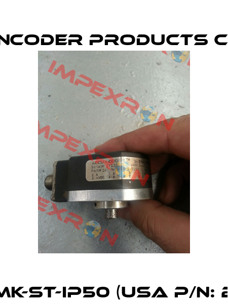 EU P/N: 260/3-B08-SF-5000-NC-HV-SMK-ST-IP50 (USA P/N: 260N514S-5000-Q-HV-1-SMK-SF-4-CE)   Encoder Products Co